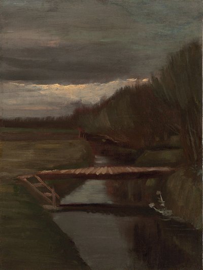 Ditch and Small Bridge by Vincent van Gogh